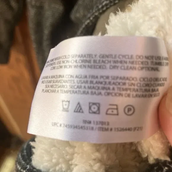 ORVIS Sherpa Lined Fleece 1/4 Zip Pullover Sweater Black & White Men's XL Tweed - Picture 11 of 13